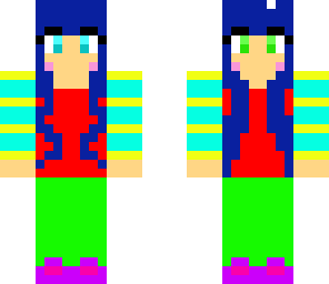 cool neon girl