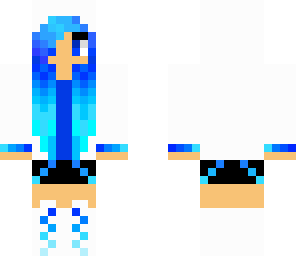 edited blue wolf  girl