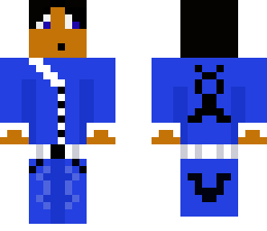 azul y blanco