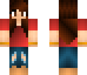 red t-shirt girl