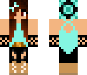 teal top girl