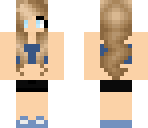 blue shirt girl