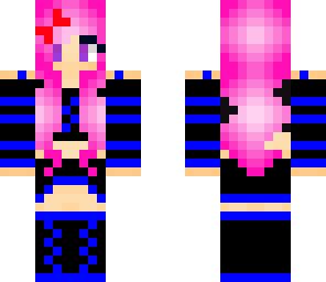 pink and blue girl