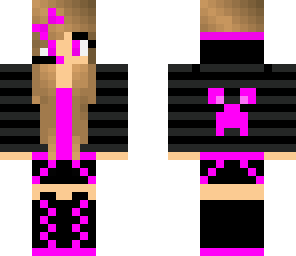 pink creeper gamer girl