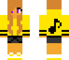 yellow music girl