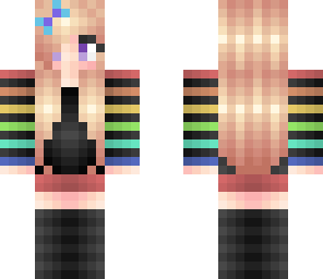 rainbow gamer girl