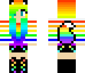 rainbow fox girl