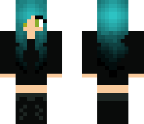 blue goth girl