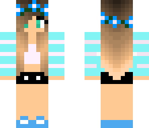 cute blue summer girl