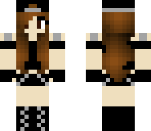 gothic girl with brown eyes