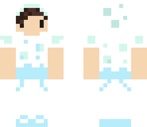 calm sea kawaii boy