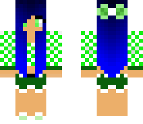 cute green girl