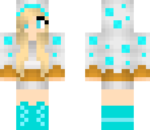 blue cake girl