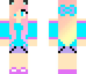pink blue purffect kitty