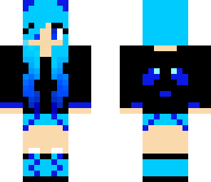 blue and black panda hoodie