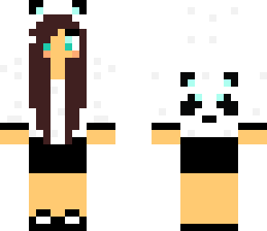 light blue panda girl