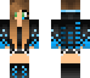 blue gamer girl