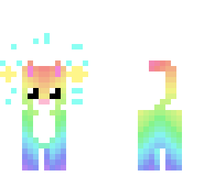 sparkly rainbow cat