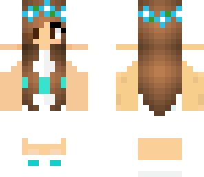 blue flower crown wedding