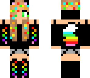 rainbow wolf girl edited