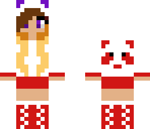 fire red panda girl