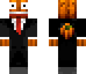 pumpkin in suit