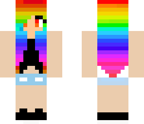 cute rainbow girl