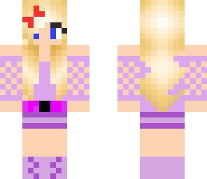 purple prom girl