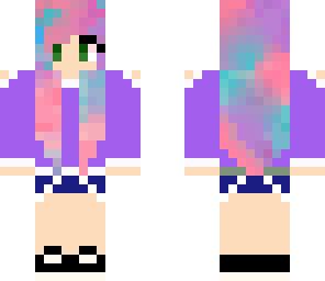 tie-dye purple girl