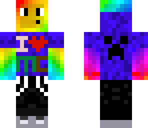rainbow  slime boy costume