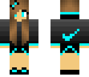 blue nike girl