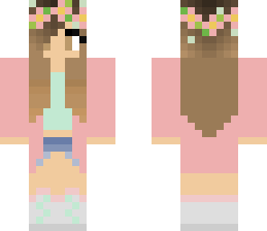 cute flower sweater girl