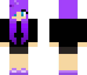 purple haired girl