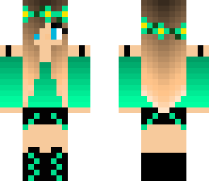green flower girl