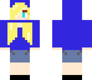 blue hoodie