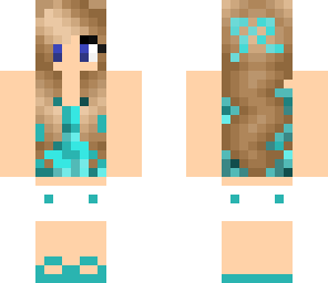 beach blue girl