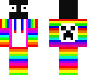 freaked out rainbow enderman