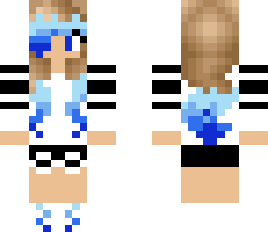 blue ombre varsity girl