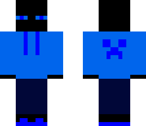 Blue Enderman with Hoodie | Minecraft Skin