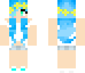 cool blue girl
