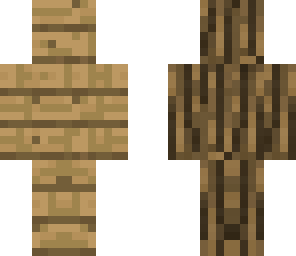 wooden plank and tree camo