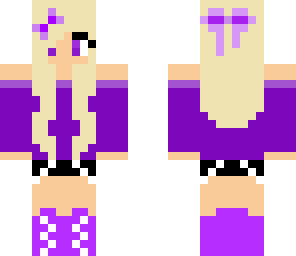 purple cute girl