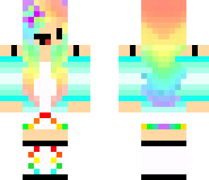 cute chibi rainbow girl