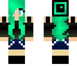 teal hair girl