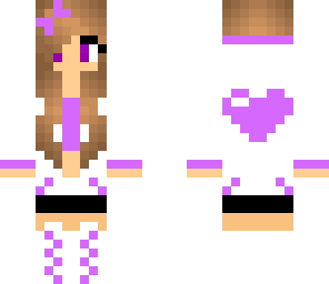 purple bow girl