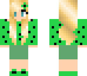 cute green girl