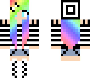 rainbow haired girl