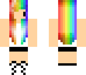 rainbow chibi girl
