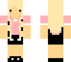 cute girl blond and pink