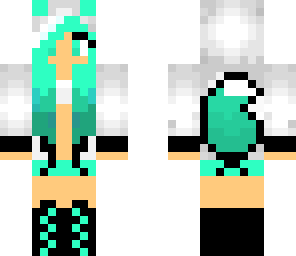 redo neon blue emo bra girl